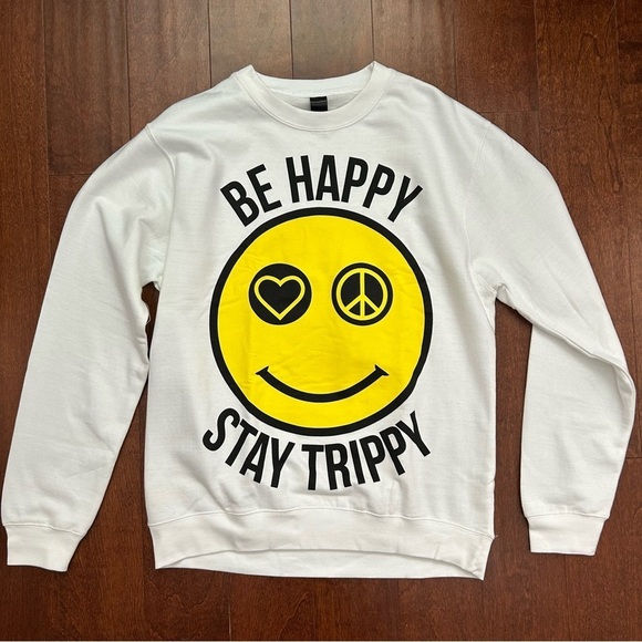 Rare Modsun Umbrella Clothing Collab, White Crewneck, Size Med New Without Tags - Picture 1 of 9